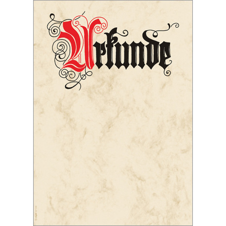 SIGEL Motiv-Papier | Urkunde Calligraphie | A4 | 185 g/m² | 12 Blatt