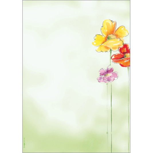 SIGEL Motiv-Papier | Spring Flowers | 90 g/m² | 50 Blatt