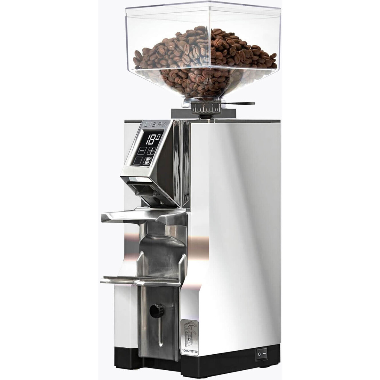 Eureka Mignon Libra Chrom 16CR - Präzisions-Kaffeemühle für Kaffeeliebhaber