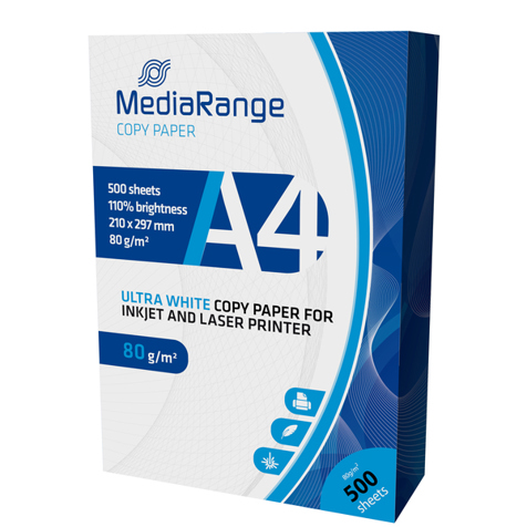 MediaRange MRINK110 Druckerpapier A4 (210x297 mm) Matte 500 Blätter Weiß