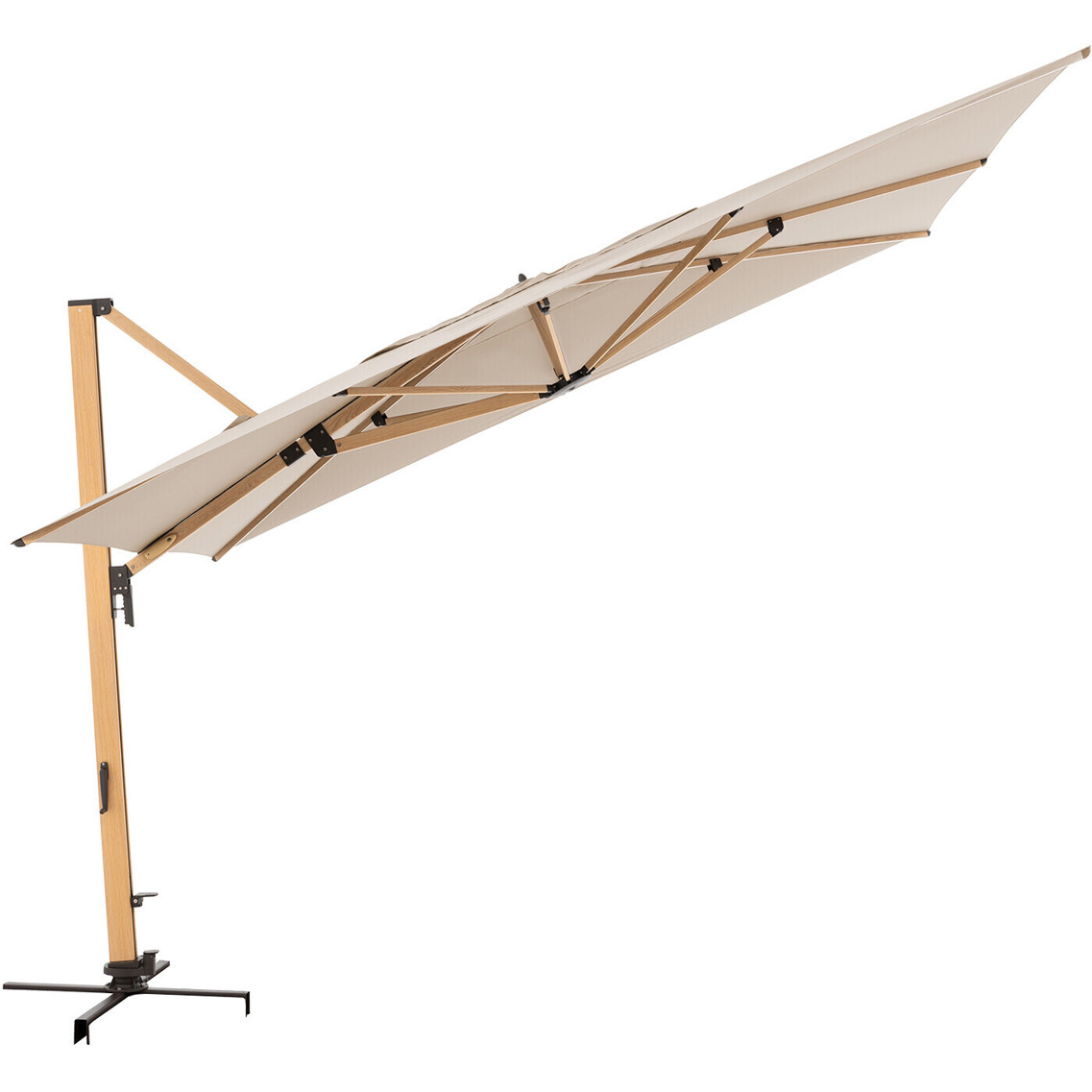 Doppler Alu-Wood XL Ultra Sonnenschutz - 400x300 cm - Natur (Modell 449270820)