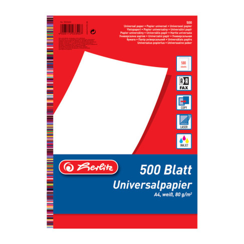 Universalpapier | DIN A4 | 80 g/qm | weiß | 500 Blatt