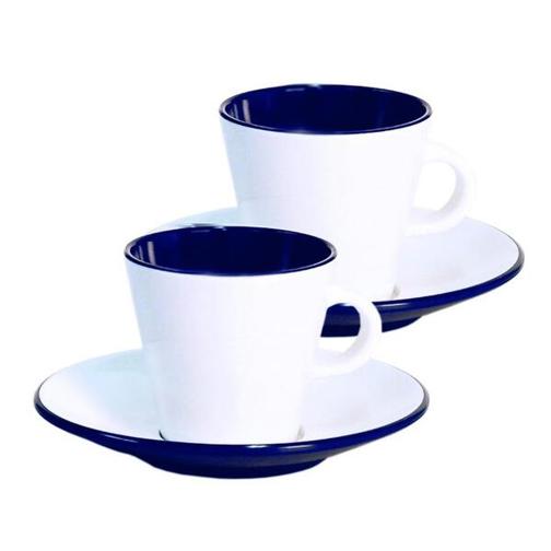 Espresso-Set LINEA 4-teilig in Blau