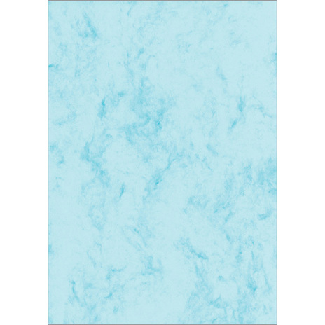 SIGEL Marmor-Papier | blau | A4 | 200 g/m² | 50 Blatt