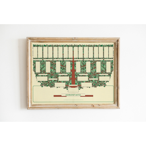 Ahnentafel "Kleiner Baum" – 5 Generationen | DIN A5 | 120g/m² Urkundenpapier