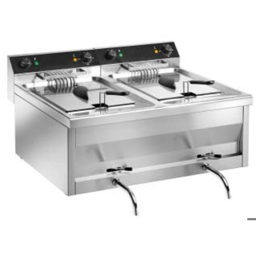 Saro Gastroline Fritteuse 9 + 9 V - Hochwertige Profi-Fritteuse