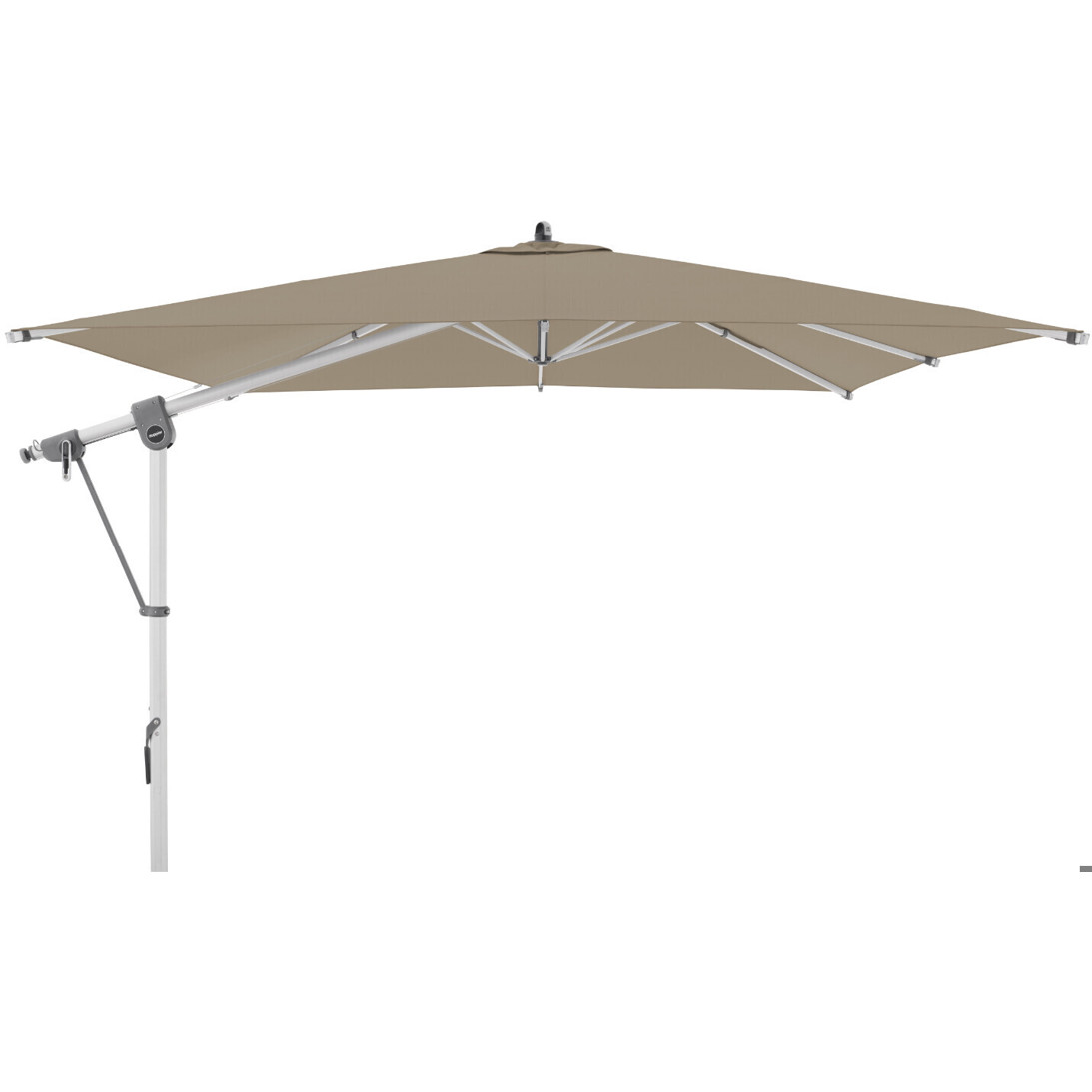 Doppler Ampelschirm Expert - 300x300 cm - Sand - Hochwertiger Sonnenschirm für Terrasse und Garten