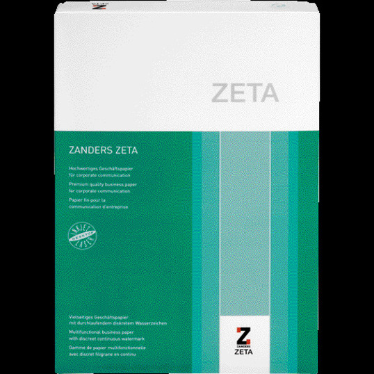 HartpostPapier Zeta mit Wasserzeichen | DIN A4 | 80 g/m² | Pack: 500 Blatt