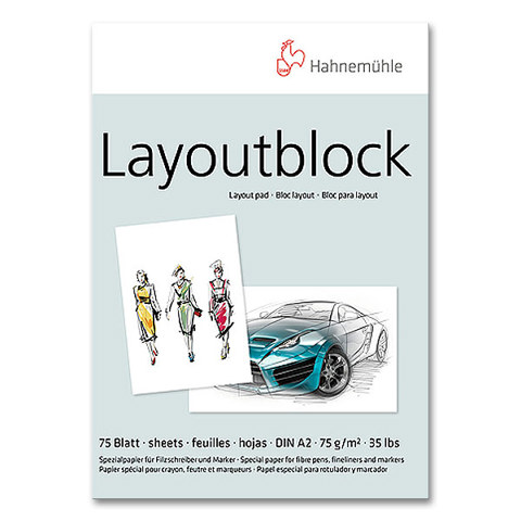 Hahnemühle Layoutblock A2 Hahnemühle 10625080 | 75 Blatt | 75g/m²