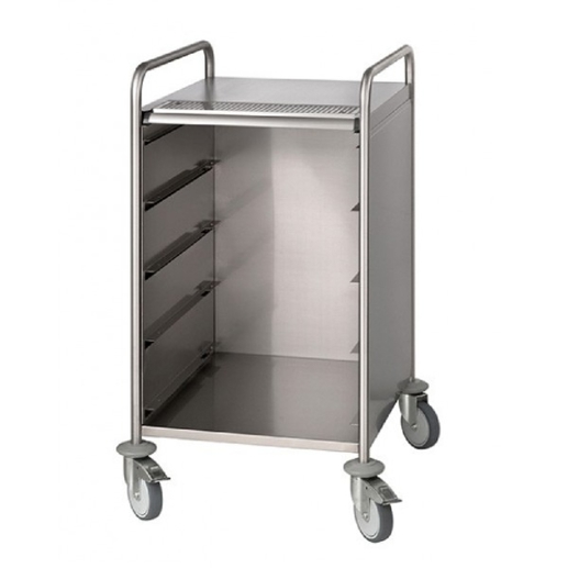 Catering Trolley 10S - Servier- & Transportwagen | Maße: 700 x 615 x 850 mm | 1 Rück- und 2 Ablageflächen