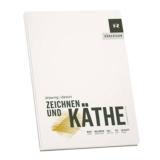 Zeichenblock 170g/m² matt A1 Römerturm Zeichnen und Käthe | 40 Blatt hellweiß