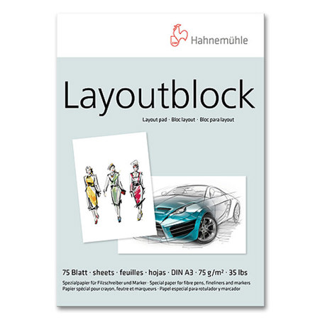 Hahnemühle Layoutblock A3 Hahnemühle 10625060 | 75 Blatt | 75g/m²