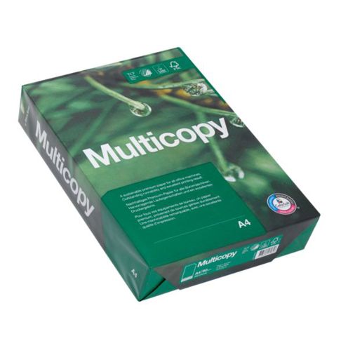 Kopierpapier Multicopy | DIN A4 | 90 g/m-² | hochweiss 1 Karton = 5 x 500 Blatt