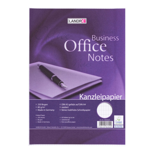 LANDRÉ Office A3/A4 Kanzleipapier | rautiert | 250 Bögen