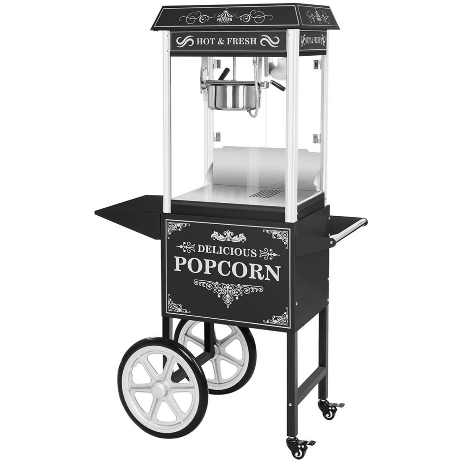 Royal Catering Popcornmaschine mit Wagen RCPW-16.2 – Perfekt für Events & Partys