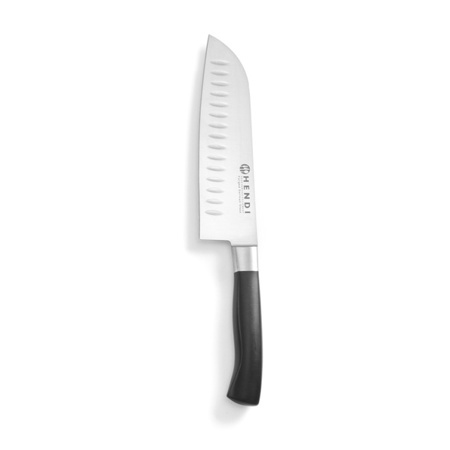 Santoku Kochmesser - 180/310 mm Klinge - 3 mm Stärke - Granton Schnittführung - Ideal für präzise Schneidetechniken