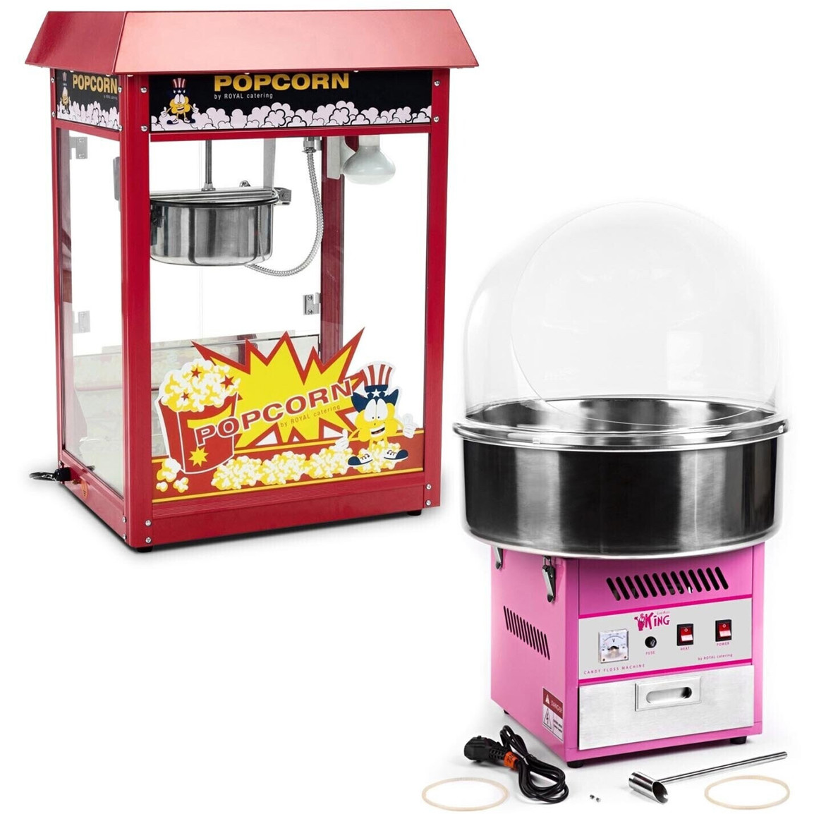 Royal Catering Popcornmaschine RCPR-16E-SET1 - Professionelle Qualität für Kino-Feeling