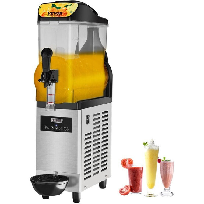 VEVOR Slushy-Maschine 12L - Edelstahl 500W Eismaschine für kühle Getränke