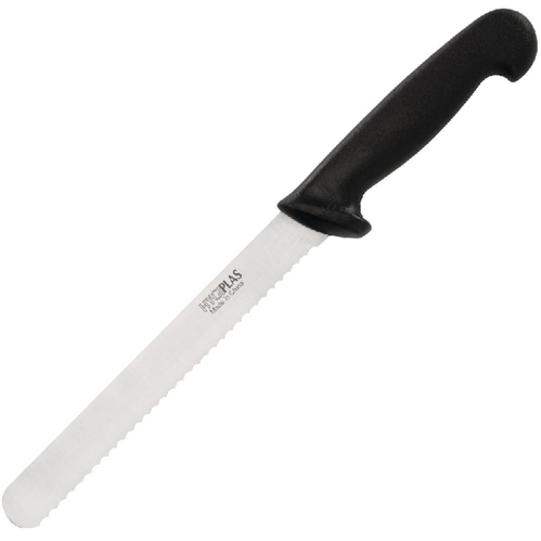 Schwarzes 13 cm Brotmesser - Ideal für frisches Brot