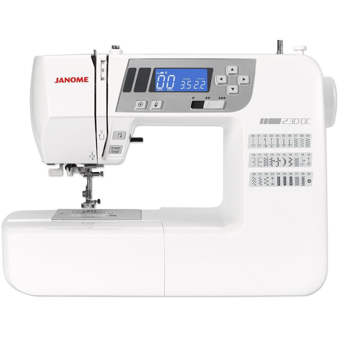 Janome 230 DC Nähmaschine - Perfekt für präzises Nähen und kreative Projekte