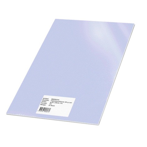 Pastellblauer Plakatkarton 190 g/m² A3 Schmalbahn 50 Blatt