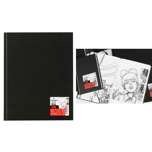 CANSON Skizzenbuch ARTBOOK ONE | 279 x 356 mm | schwarz (5290062)