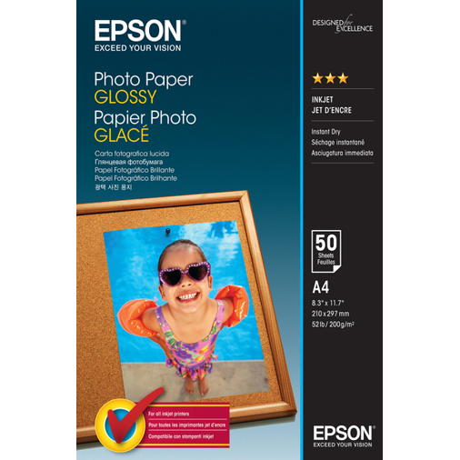 Epson Photo Paper Glossy | A4 | 50 Blätter