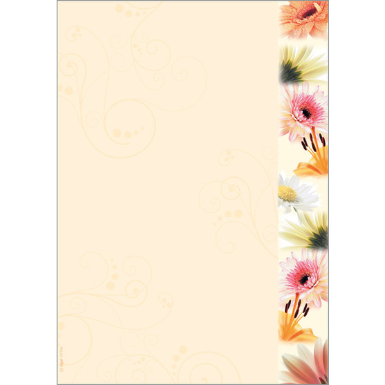 SIGEL Motiv-Papier | Flowerstyle | A4 | 90 g/m² | 50 Blatt