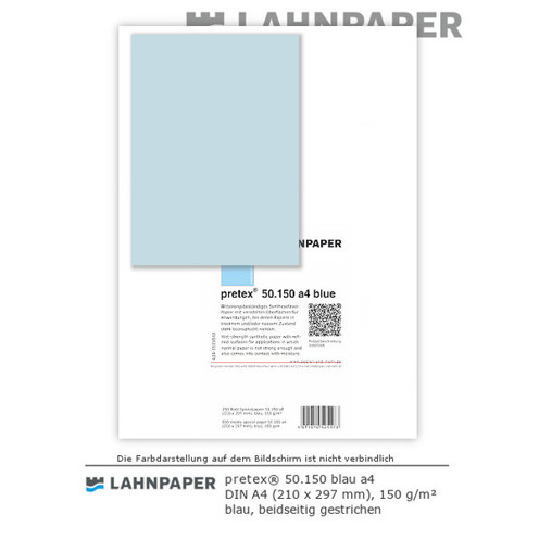 Blaues Synthesefaserpapier DIN A4 | 150 g | 250 Blatt