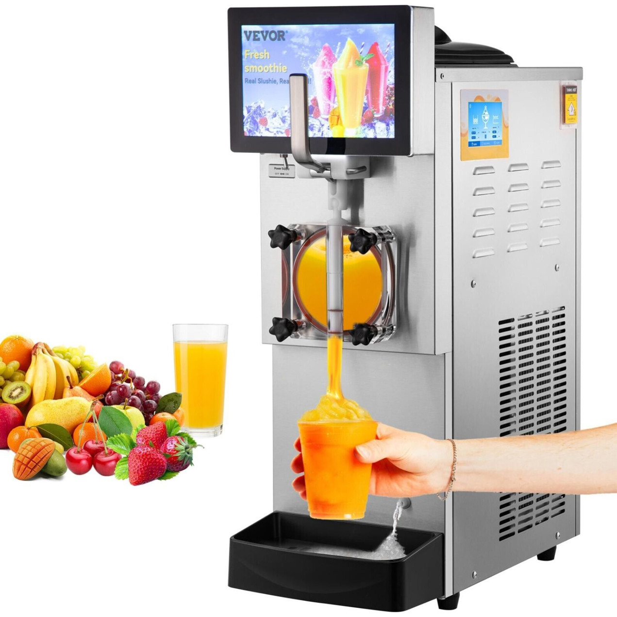 VEVOR 8L Slush Maschine mit 1200W Leistung - Eismaschine für erfrischende Slushies