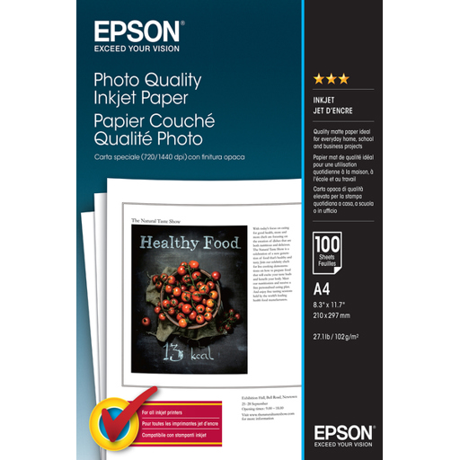 Epson Photo Quality Inkjet Paper | A4 | 100 Blätter