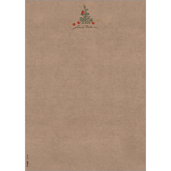 SIGEL Weihnachts-Motiv-Papier "Christmas with apples" | beige | grün | rot | 100 g/m² | A4 | 100 Blatt