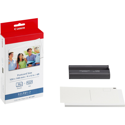 Canon KP-36IP Farbtinte + 100 x 148 mm Papier | 36 Blatt