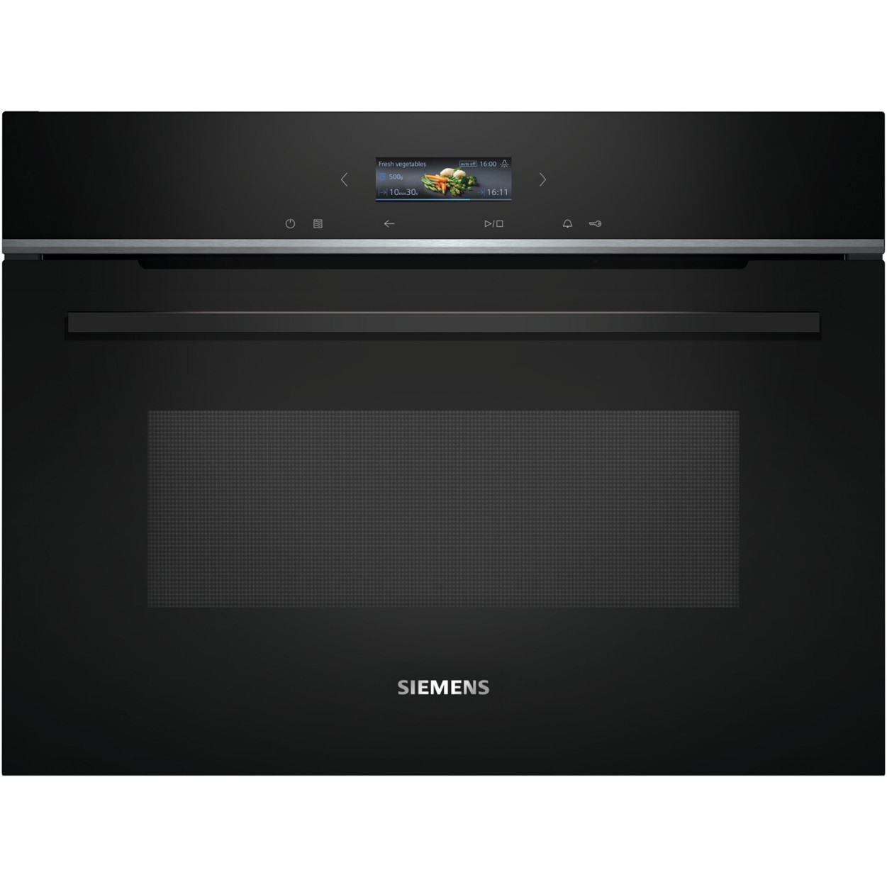 Siemens CE732GXB1 Mikrowelle mit Grill & Dampfgarer – 20L, Edelstahl