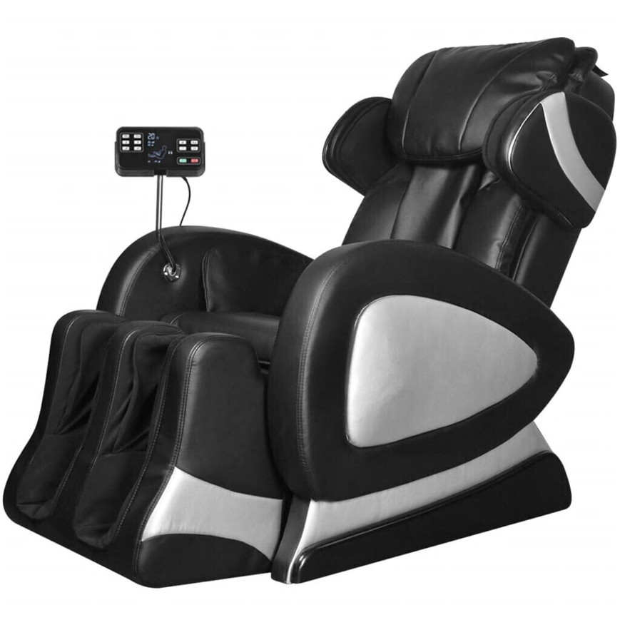 vidaXL Super Display Massagesessel - Schwarz