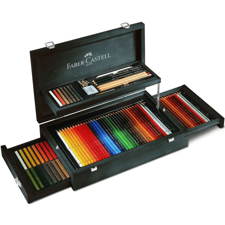 Faber-Castell Art & Graphic Collection 125er Set – Künstlerfarbstifte & Zeichenkohle