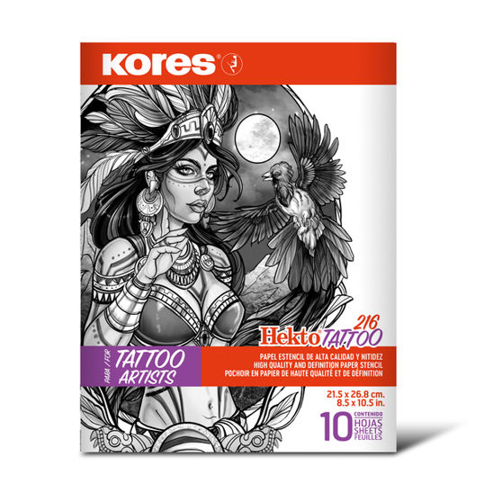 KORES Tattoo-Transferpapier | violet | 21,5X36,8cm,10 Blatt