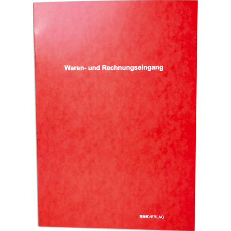 Wareneingangsbuch - 60 Seiten DIN A4 | Einteilung nach Gruppen