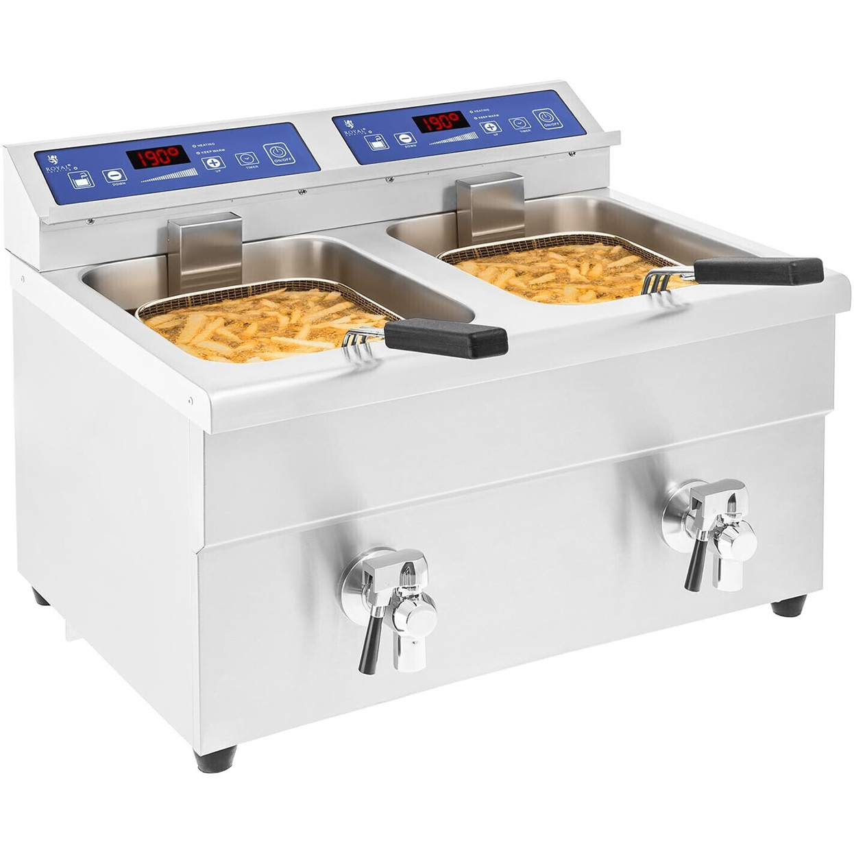 Royal Catering Fritteuse RCIF-10DB – Professionelle 10L Kapazität